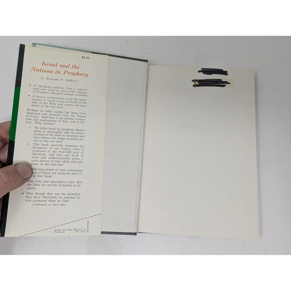 Vintage 1968 Israel and the Nations in Prophecy Richard W. DeHaan Hardcover